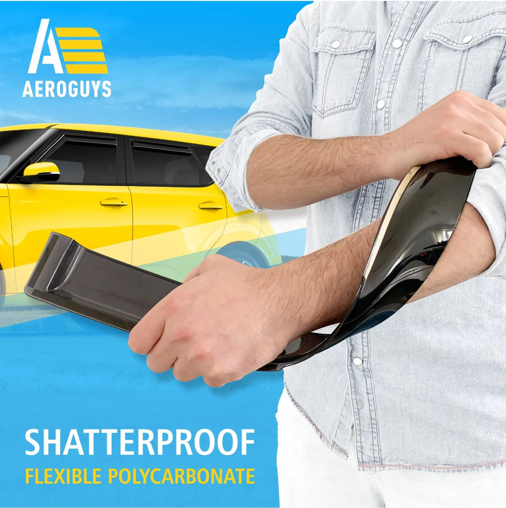 AG0284. AEROGUYS in-Channel Window Deflectors Extra Durable Window Visors Rain Guards Fit for Kia Soul 2020-2024, Sun Visors, Wind Vent Visors, Car Accessories- 4pcs