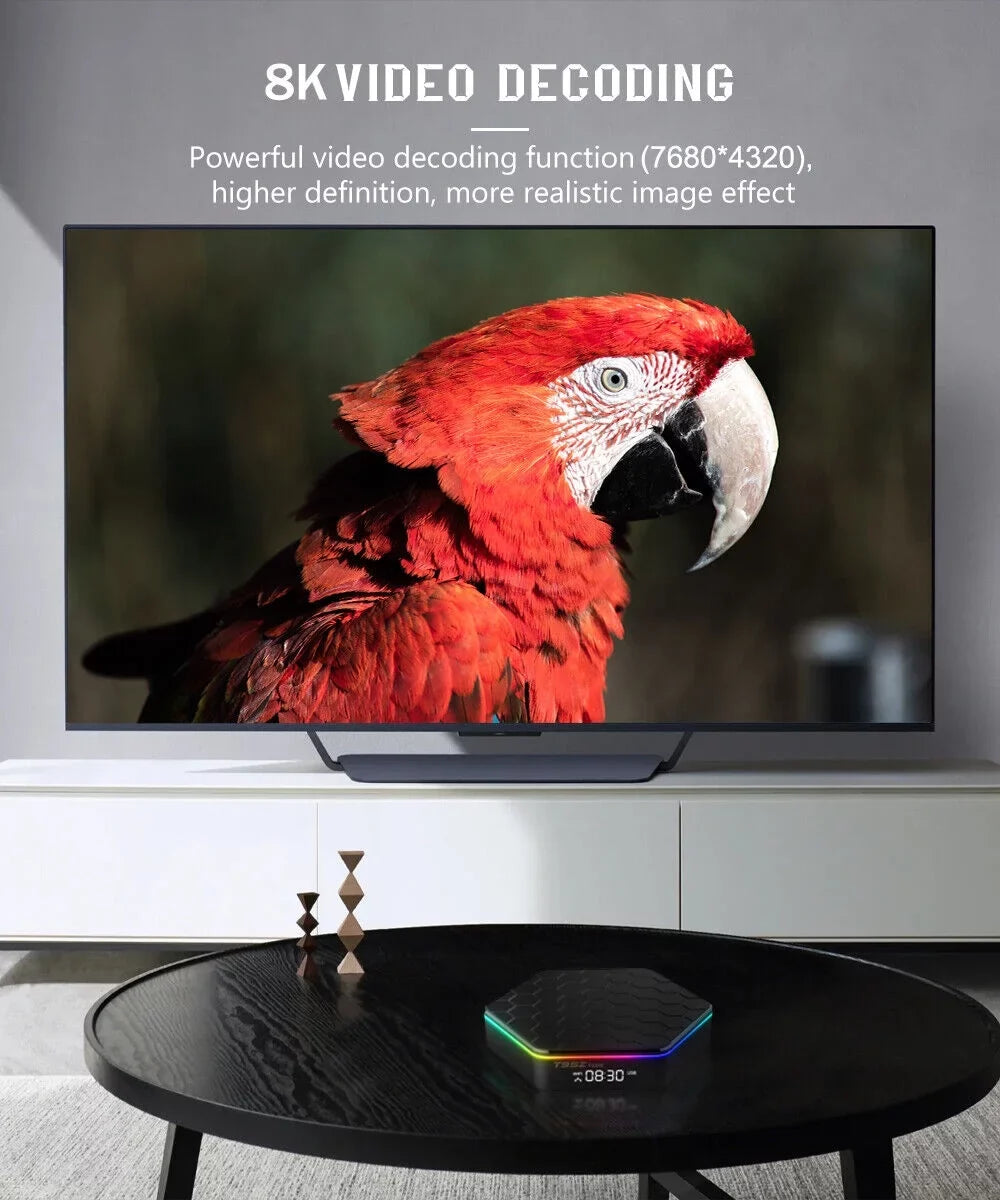 KingFurt   Quad Core 8K HD Video 64GB Memory 6K Stream Player 2023 T95Z Plus Smart Android 12.0 TV Box