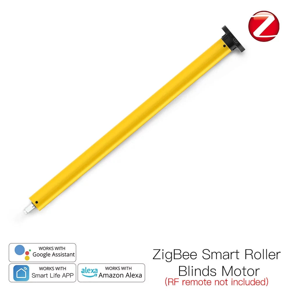 Pinnaco Automatic 25mm Smart Tubular Roller Blinds Motor Battery Powered Built-in Receiver RF433 Remote Control for 38mm Tube