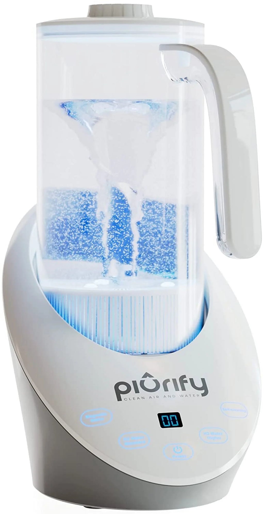 Balanced Purified aqua PH Levels and Filtered with Calcium Sulf. Hydrogen Alkaline liquid Pitcher - Rich Hydrogen aqua Generator Electrolysis Jug with SPE and PEM Concentrator Technology