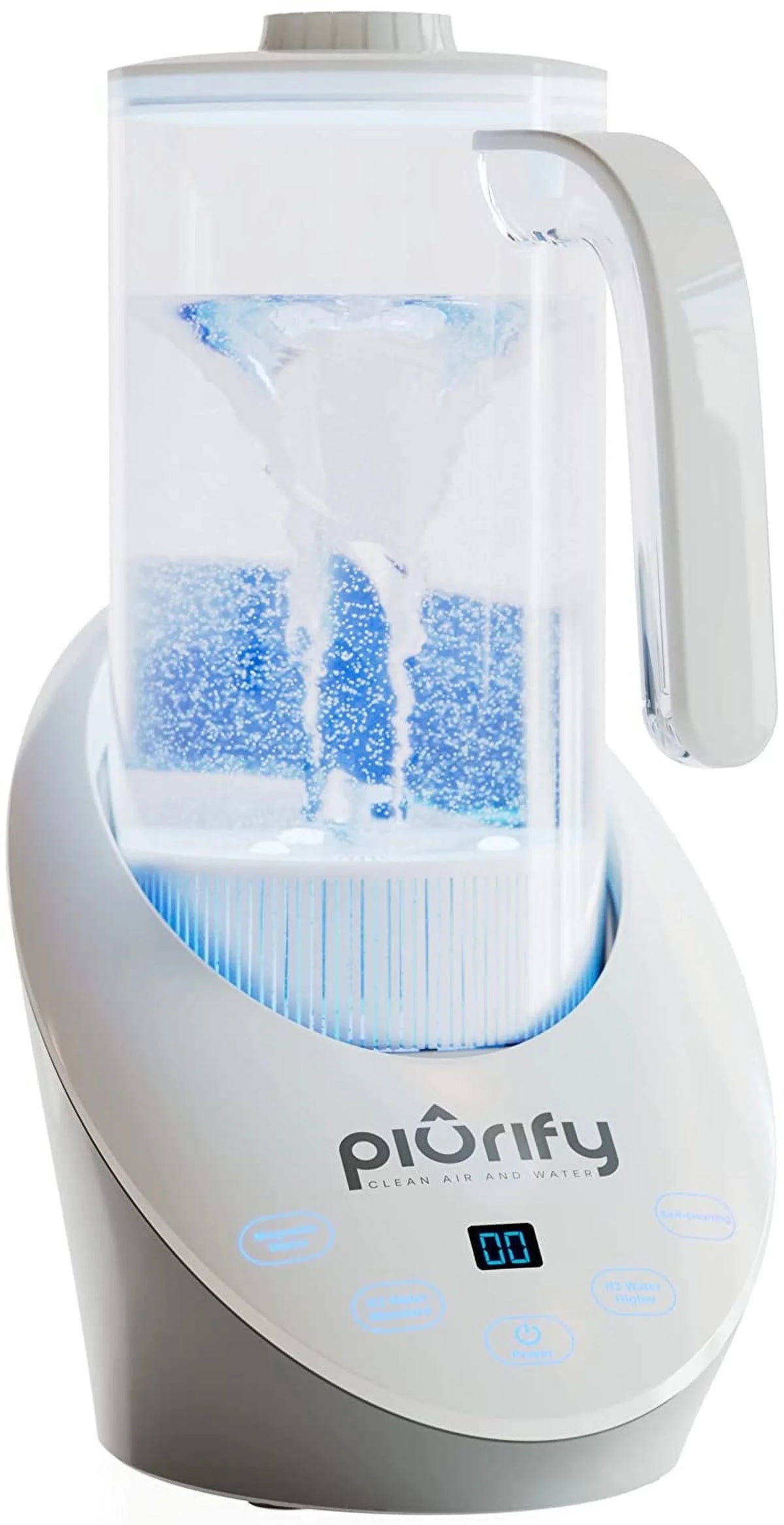 Balanced Purified aqua PH Levels and Filtered with Calcium Sulf. Hydrogen Alkaline liquid Pitcher - Rich Hydrogen aqua Generator Electrolysis Jug with SPE and PEM Concentrator Technology