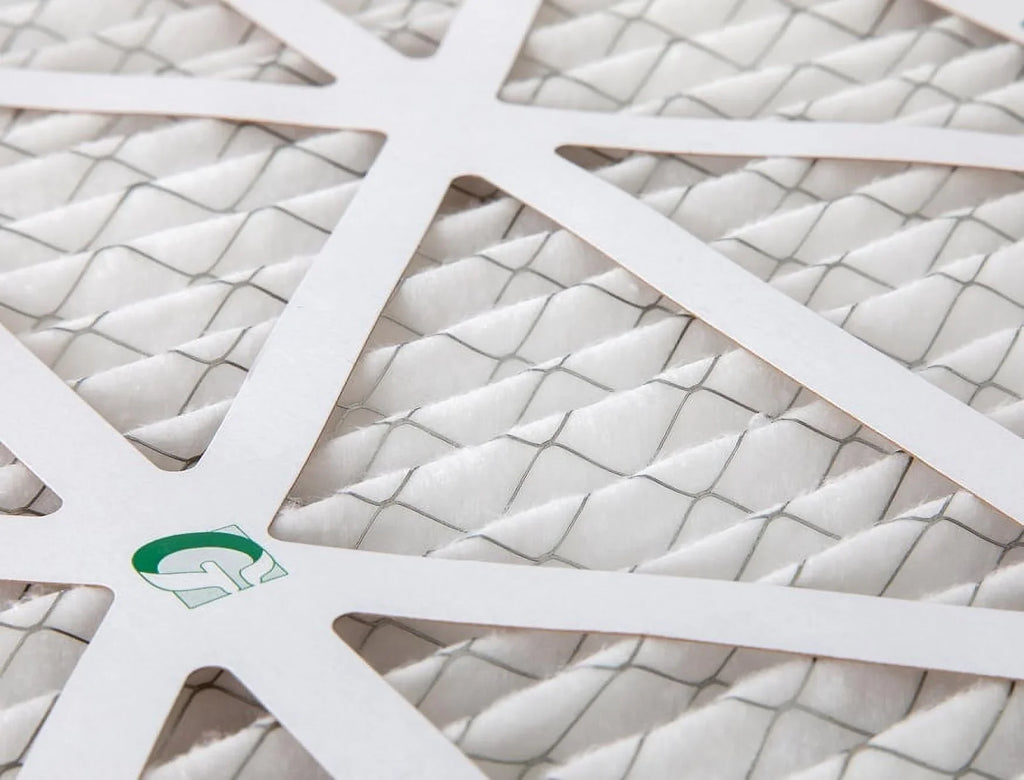 Actual Size: 21-1/2 x 21-1/2 x 7/8. 6 Pack of 22x22x1 MERV 10 Pleated Air Filters by Glasfloss