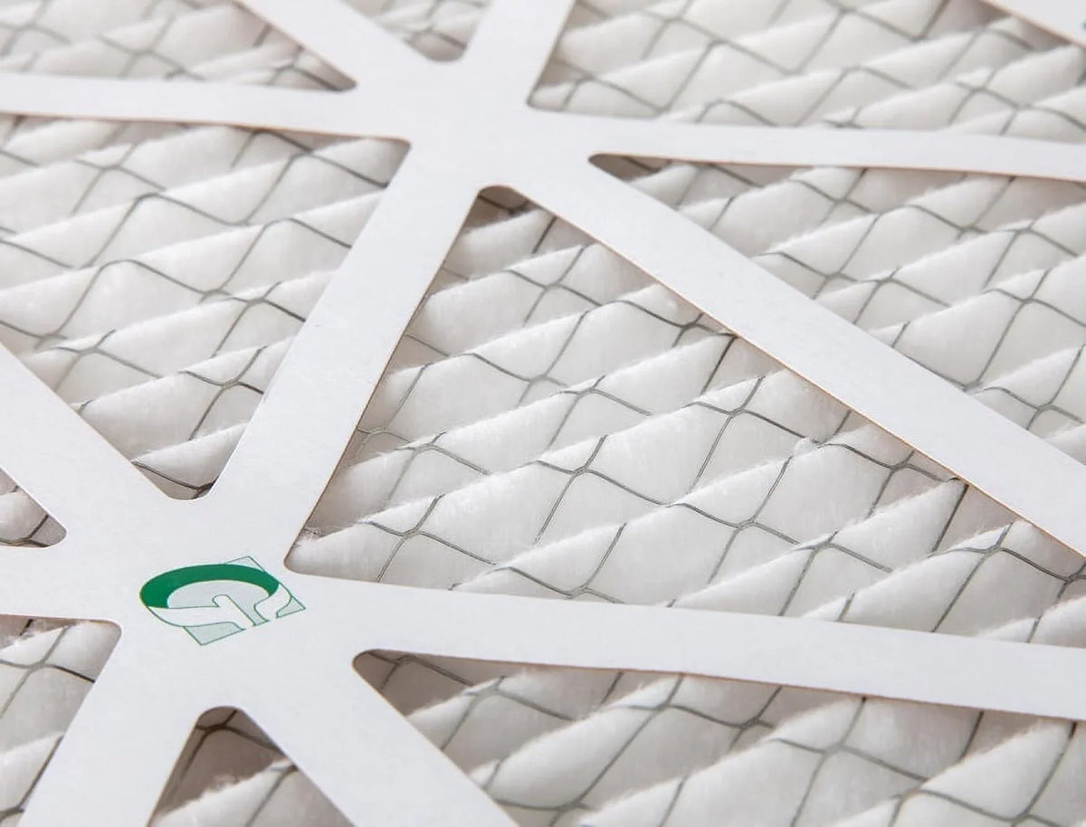 Actual Size: 21-1/2 x 21-1/2 x 7/8. 6 Pack of 22x22x1 MERV 10 Pleated Air Filters by Glasfloss