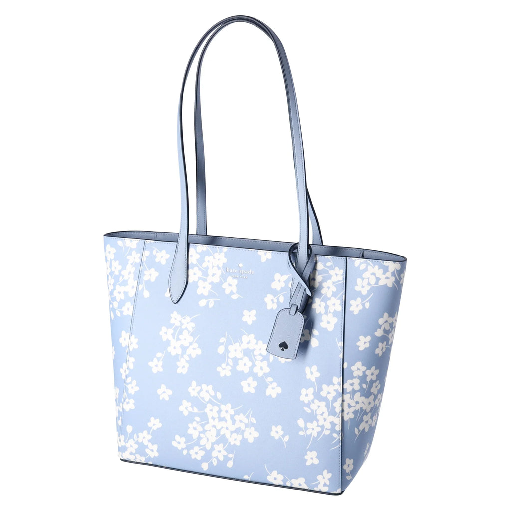 Kate Spade New York Dana Tote Shoulder Work Bag Purse Seet Flora Muted Blue