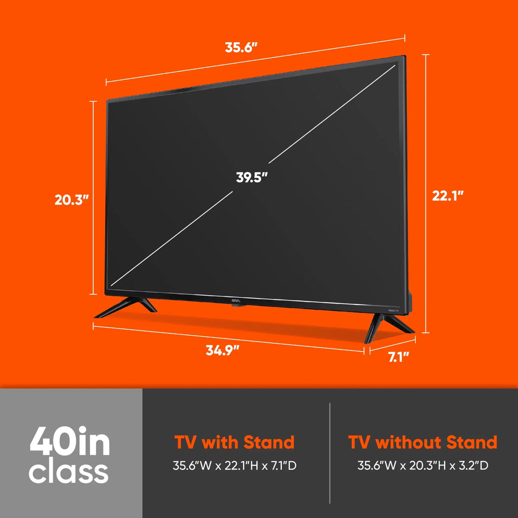 40” Class FHD (1080P) LED Roku Smart TV (100097810). onn