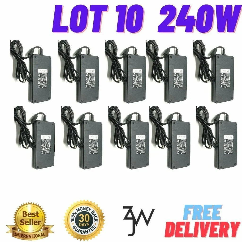 Lot of 10 Genuine  240W 19.5V 12.3A Laptop Power Charger GA240PE1-00 FWCRC