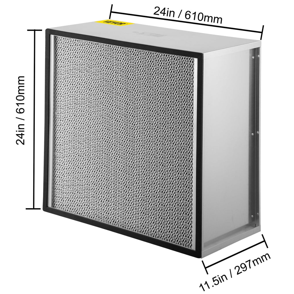 Bentism Filter Replacement, 24''x24''x11.5'' AC Filter, True HEPA Pleated Air Filter, Air Filter Replacement with Durable Galvanized Frame, 99.97% Standard Filter suitable