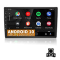 Binize Double Din Car Stereo appropriate with  CarPlay&Android Auto 9 Inch Android 10 Touchscreen Car Radio with Backup camera, Bluetooth,SW control, GPS Navigation