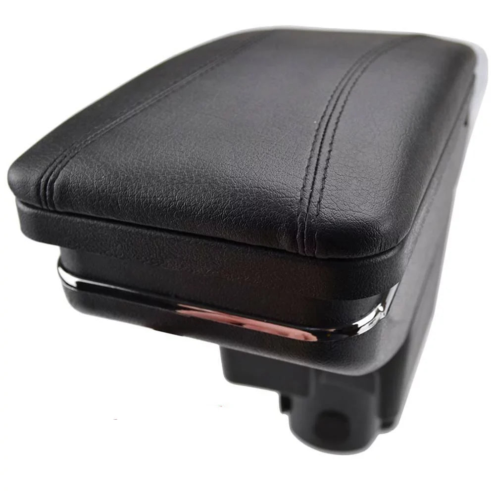 For Honda Jazz/ Fit  2002-2008 Armrest Central Console Storage Box Compartment Black