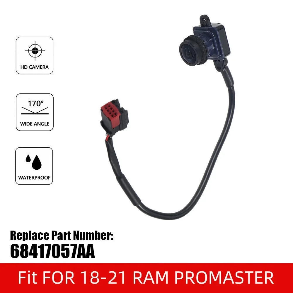 JLLOM Rear View Camera 68417057AA - Improve Your Visibility - suitable with RAM PROMASTER 1500 2500 3500 (2018-2021)