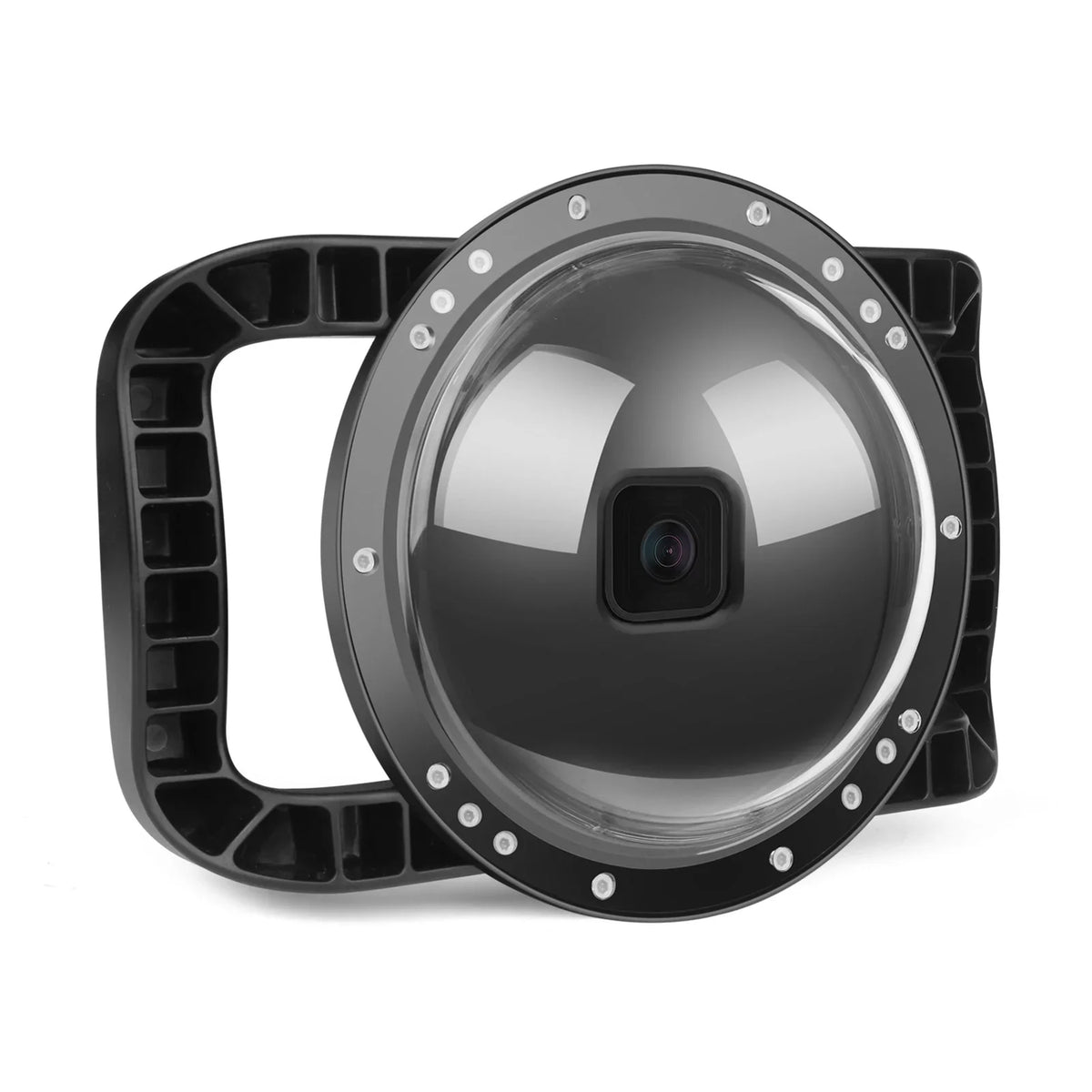 Waterproof Dome Port Case for  9 Black and  10 SHOOT XTGP559, Dual Handle, 45m Waterproof, 180° Wide Angle