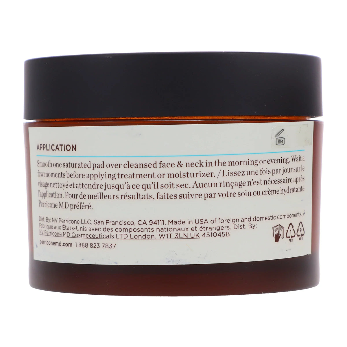 Perricone MD No Rinse DMAE Firming Pads 60 Ct