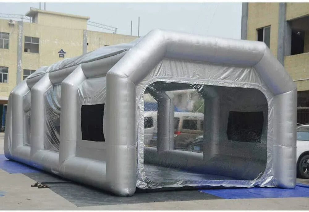 CNCEST Inflatable Spray Booth 2 Filter System Portable Paint Tent Mobile Car Paint Booths  20x10x8 FT USA