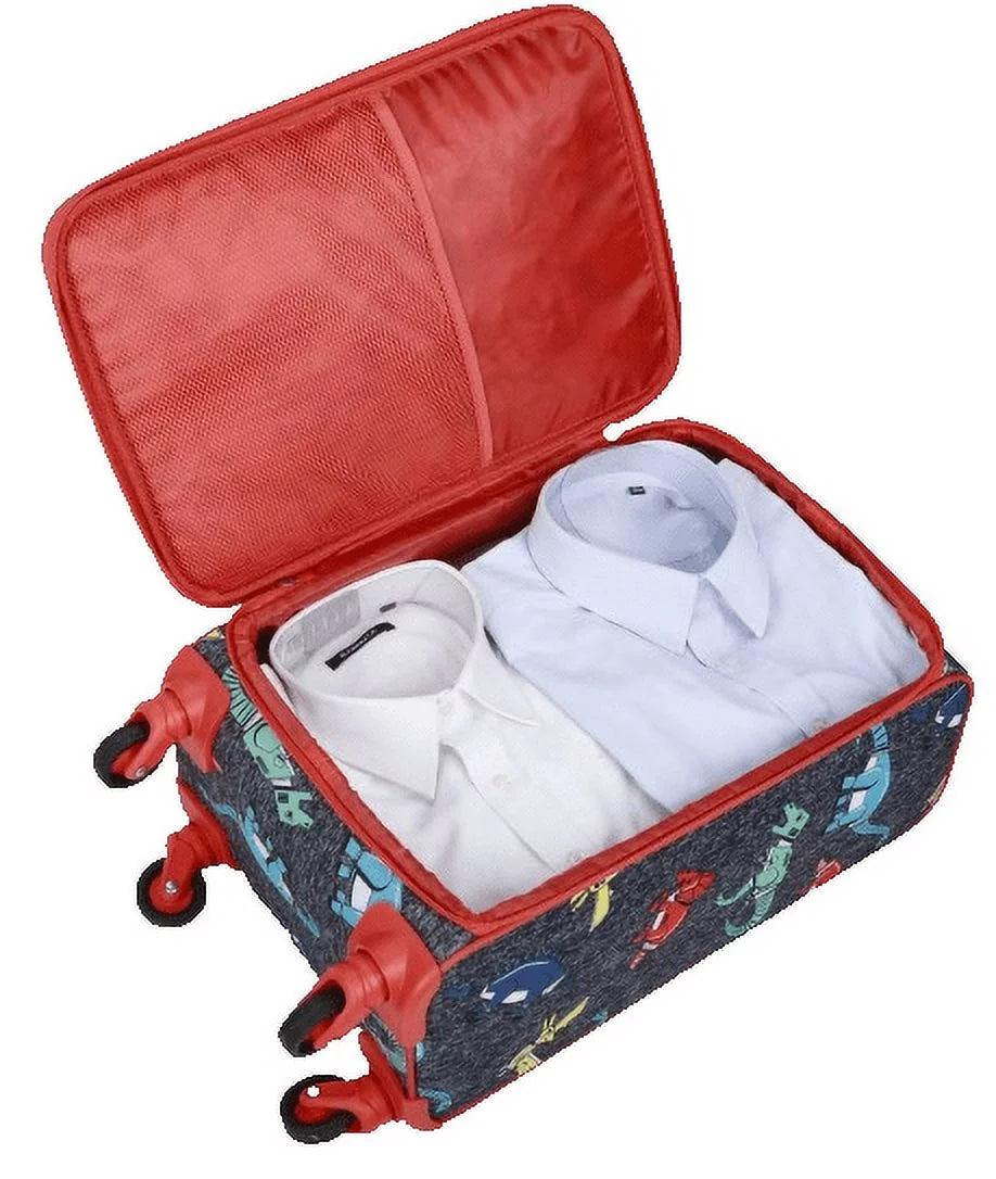 CRCKT 3 PC LET'S DINO SOAR SOFTSIDE WITH PACKING CUBE AND LUGGAGE TAG