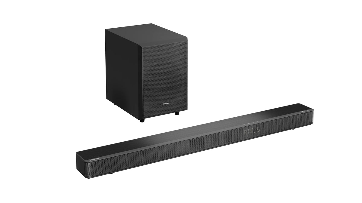 Restored Hisense 3.1.2 Ch 360W Soundbar with Wireless Subwoofer* and Dolby Atmos (AX3120G) (Refurbished)