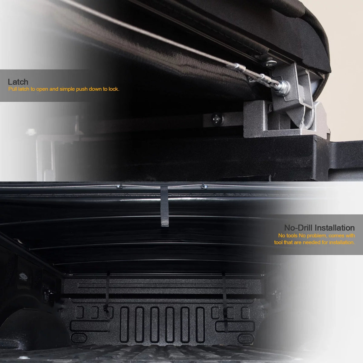Stehlen 714937188747 Lock And Roll Up Tonneau protector - Black For 2015-2022 Chevy Colorado / GMC Canyon 6 Feet ( 72" ) Bed