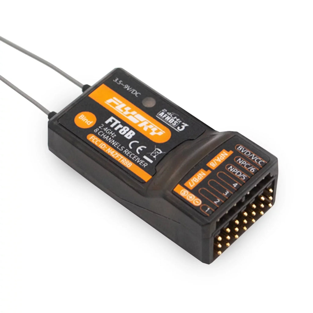 OWSOO FTr8B 2.4GHz 8CH Receiver for RC Airplane Helicopter Fixed Wing Glider Engineering Vehicle Drone Dual PWMPPMi.BUSS.BUS Output suitable with AFHDS3 Transmitters RF Modules PL18 NB4