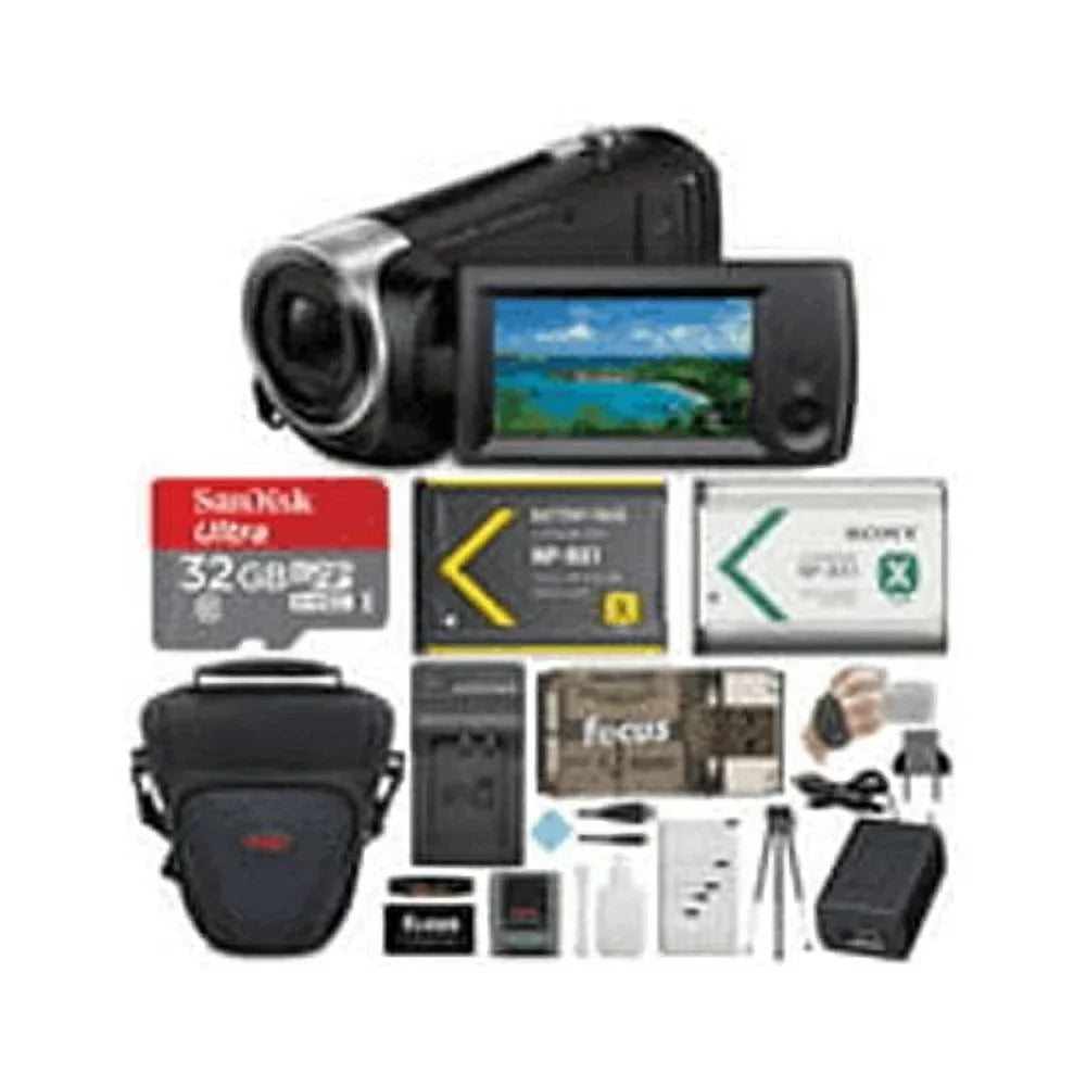 CX405 Handycam 1080p Camcorder with 32GB SD Card and Accessory Bundle
