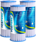 10" x 4.5" Whole House Pleated Sediment aqua Filter Replacement for GE FXHSC, Culligan R50-BBSA, Pentek R50-BB, DuPont WFHDC3001, W50PEHD, GXWH40L, GXWH35F, for Well liquid, Pack of 3