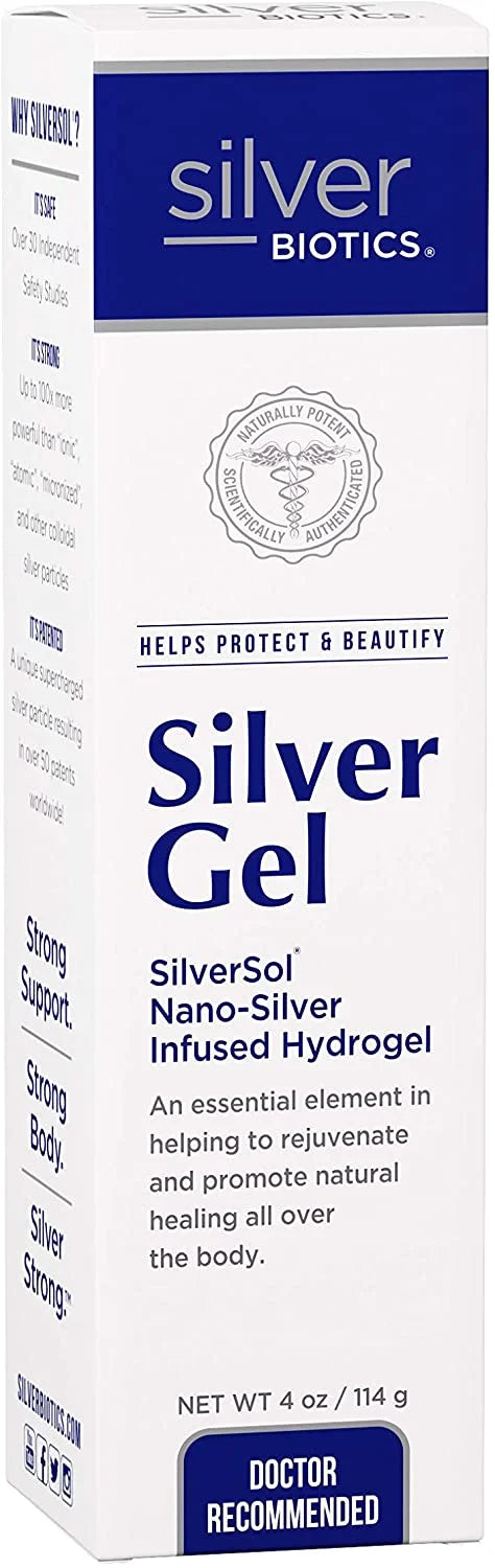 American Biotech Labs Silver Biotics Silver Gel Ultimate Skin & Body Care 4 oz (Pack of 2)