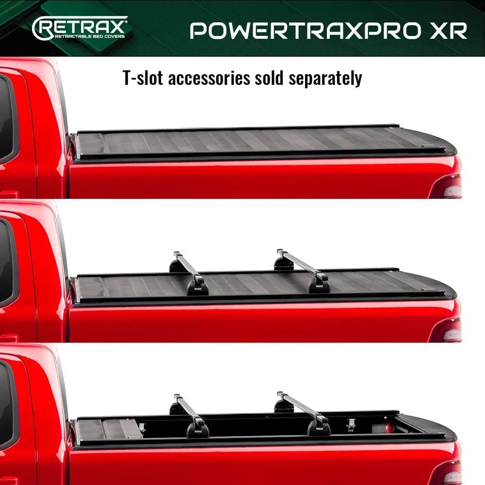 Retrax By Realtruck PowertraPRO XR Retractable Truck Bed Tonneau shield | T-90860 | matching With Select 2022-2023  Tundra w/o Deck Rail System 5' 7" Bed (66.7")