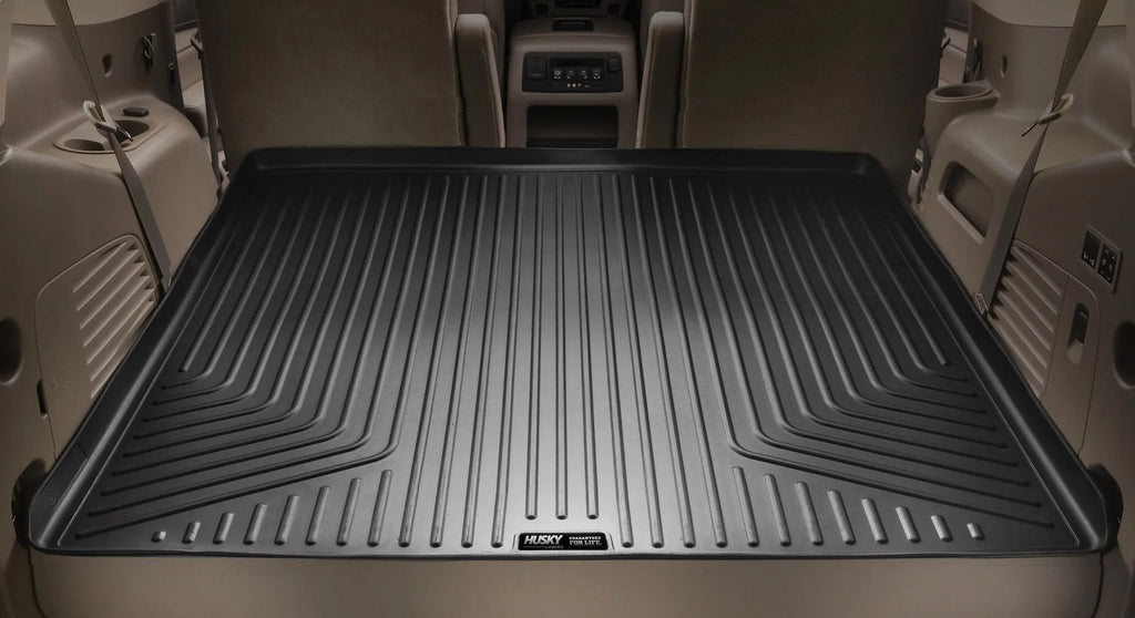 Husky by RealTruck Cargo Liner matching with 07-14 Escalade ESV/Suburban 1500/Yukon XL 1500 suitable with select: 2007-2014 Chevrolet Suburban, 2007-2014 GMC Yukon XL