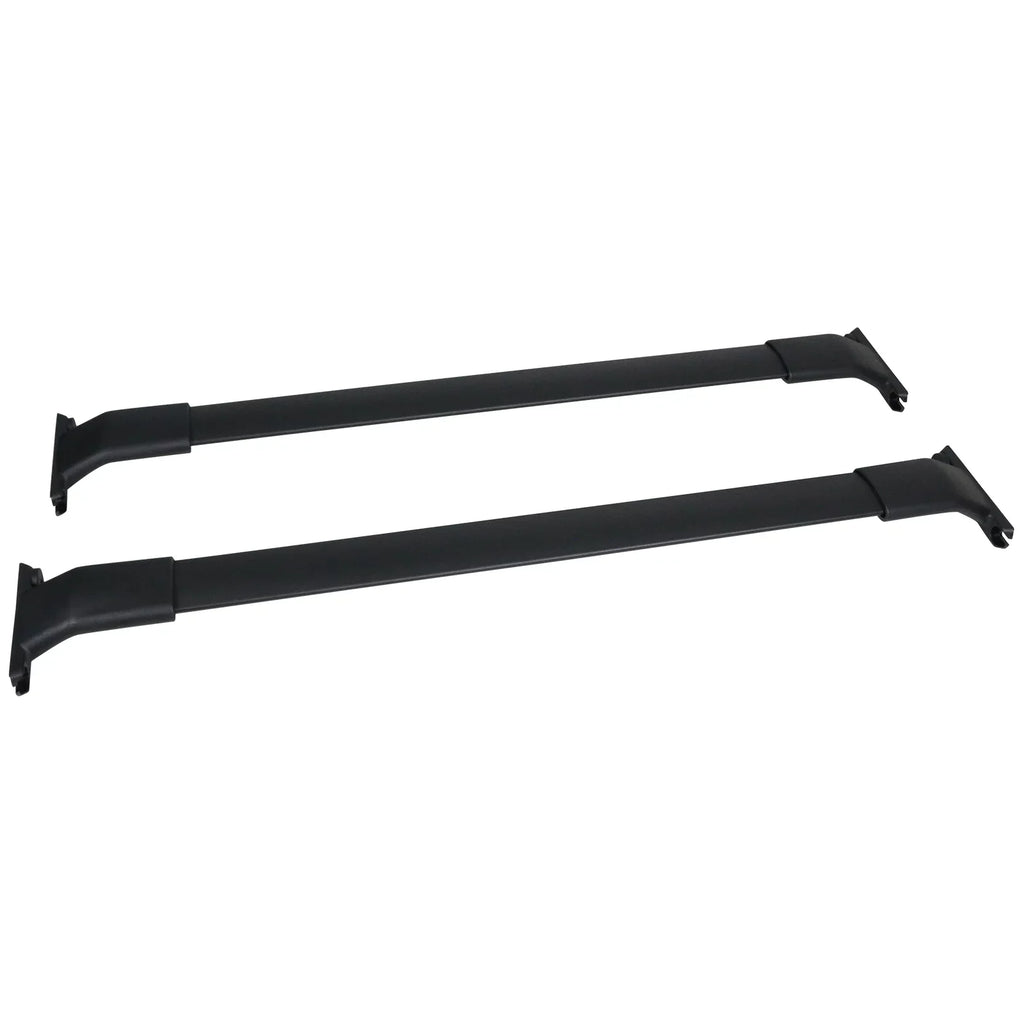 Ikon Motorsports suitable with 13-16 Mazda CX-5 CX5 OE Style Cross Bar Roof Rack Black Aluminum