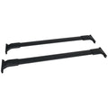 Ikon Motorsports suitable with 13-16 Mazda CX-5 CX5 OE Style Cross Bar Roof Rack Black Aluminum