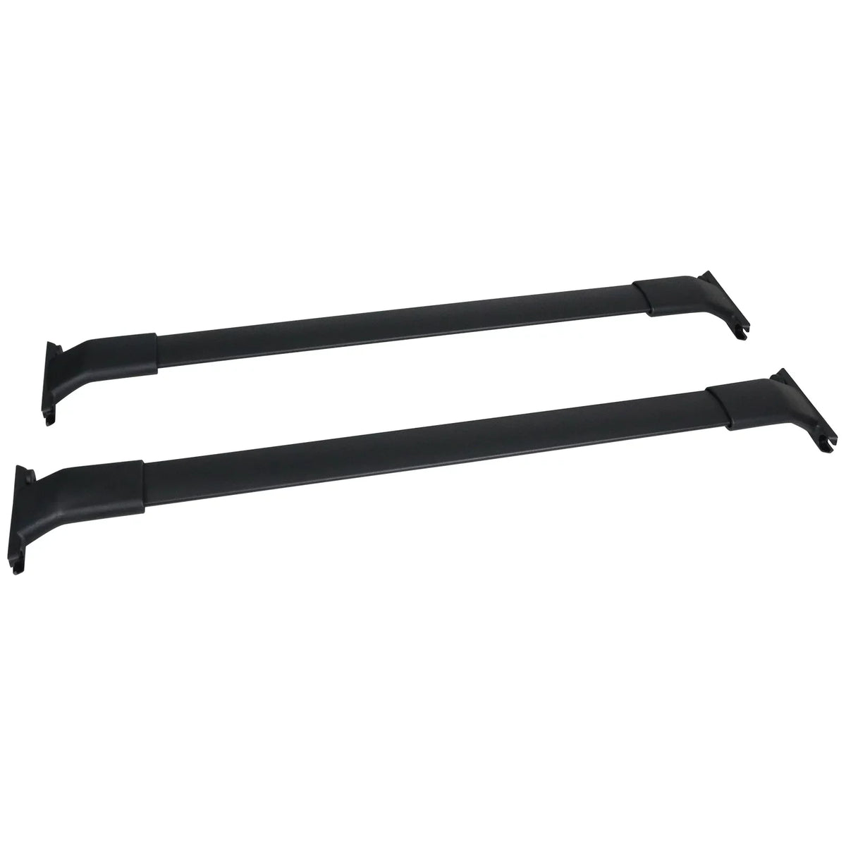 Ikon Motorsports suitable with 13-16 Mazda CX-5 CX5 OE Style Cross Bar Roof Rack Black Aluminum