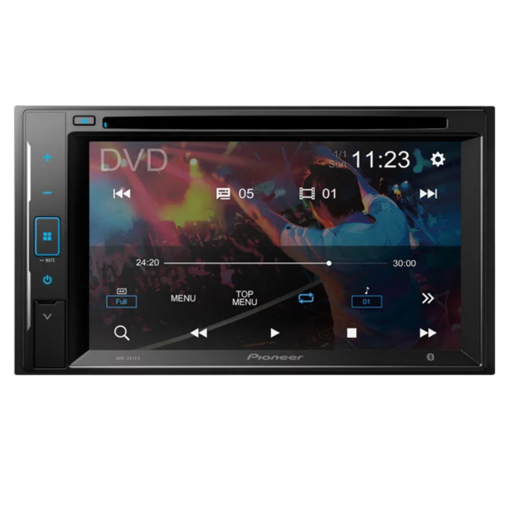 KIT4749 Bundle for 1999-2003  F150 W/ Pioneer AVH-241EX Double DIN Car Stereo with Bluetooth/Backup Camera/Installation Kit/in-Dash DVD/CD AM/FM 6.2" Touchscreen Digital Media Receiver