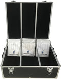 CheckOutStore Black Aluminum CD/DVD Hanging Sleeves Storage Box (Holds 600 Discs)