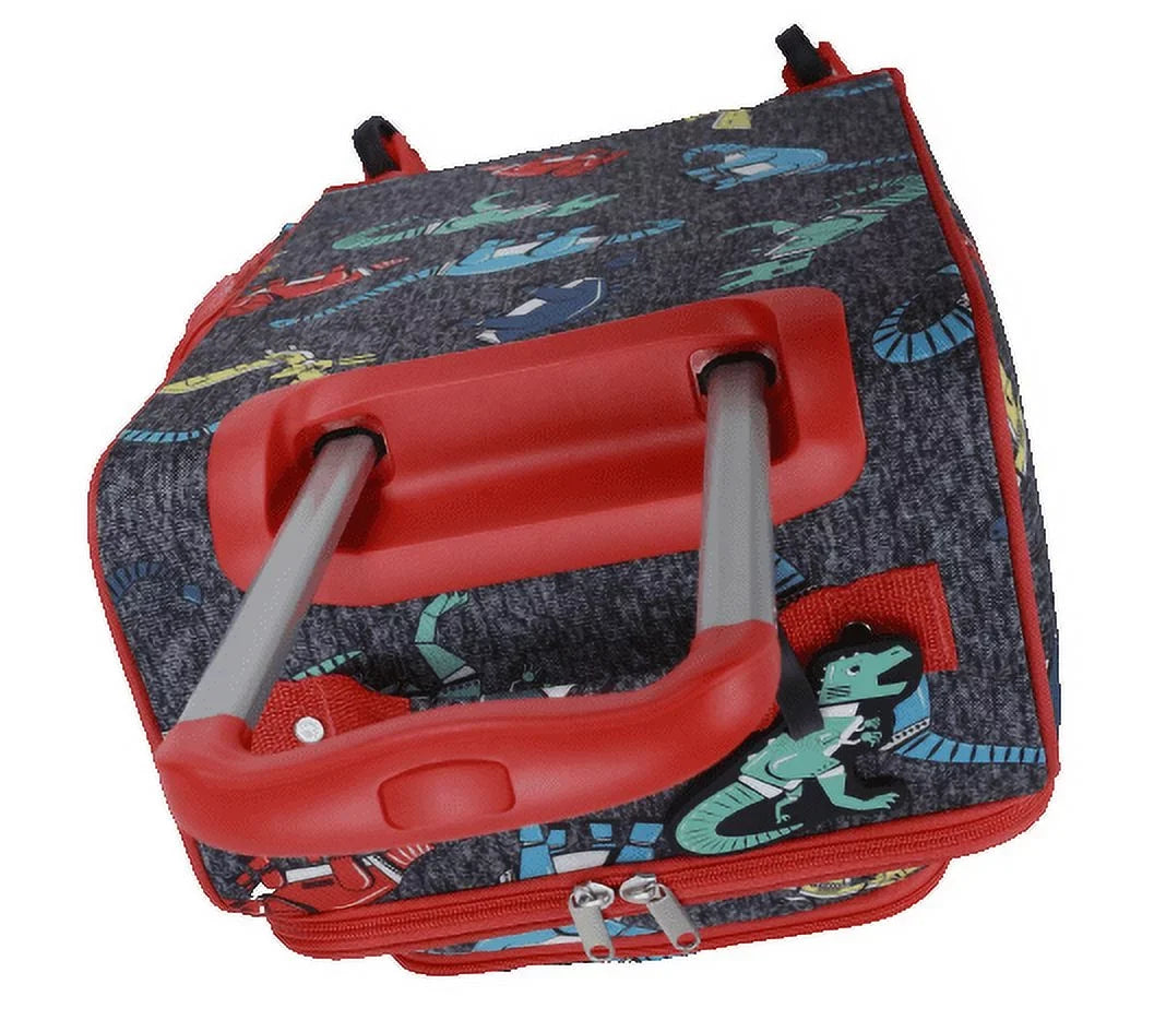 CRCKT 3 PC LET'S DINO SOAR SOFTSIDE WITH PACKING CUBE AND LUGGAGE TAG