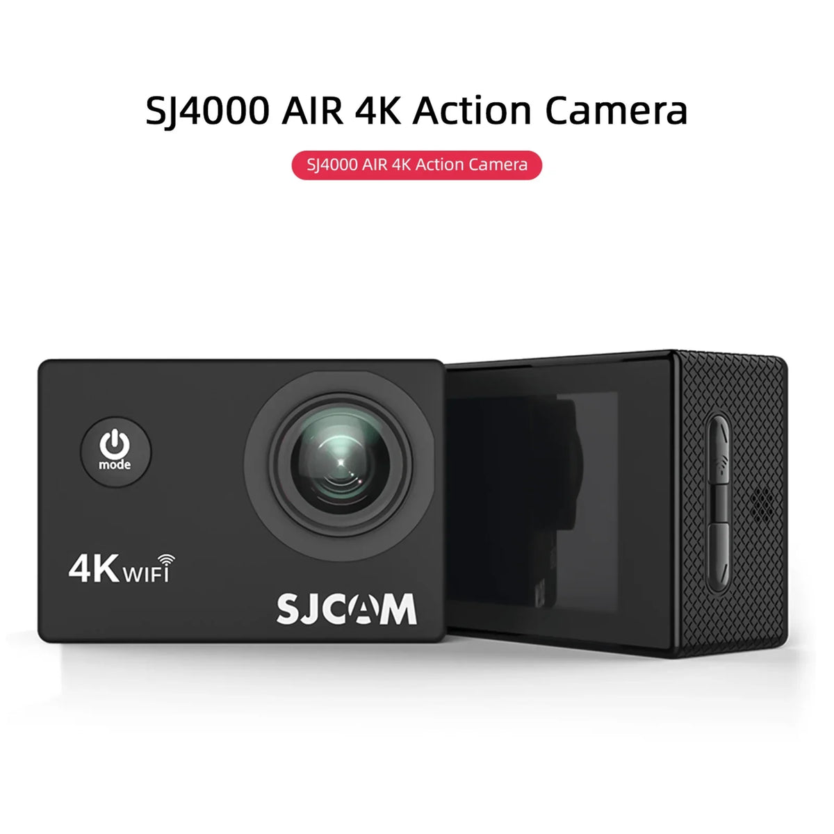 SJCAM Sports camera, Camera Case Sj4000air Camera 4k Camera Ips ScreenSj4000air 4k 30m Screen 16mp 2-inch Ips Waterproof Support Case Adapters 16mp 170wide Waterproof Case Adventures