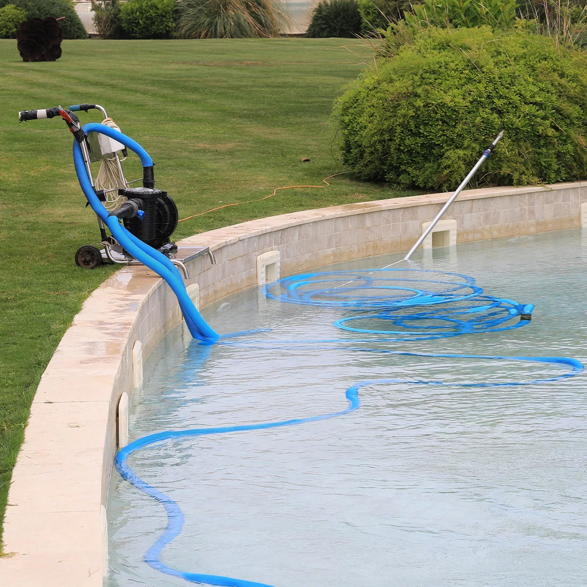 Lightweight Backwash Hose Lay Flat Reinforced Discharge PVC Hose 40mm ID 33ft for Swimming Pool