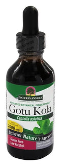 oz.. Nature's Answer - Gotu Kola Herb Organic Alcohol - 2 fl