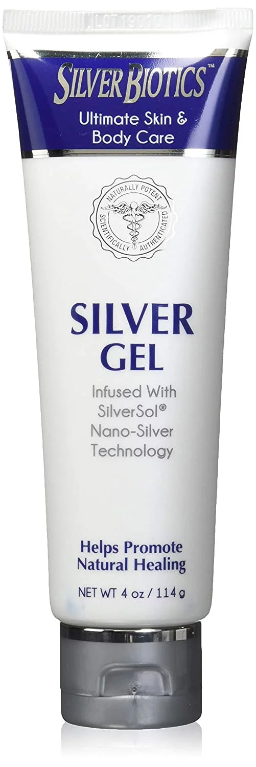 American Biotech Labs Silver Biotics Silver Gel Ultimate Skin & Body Care 4 oz (Pack of 2)