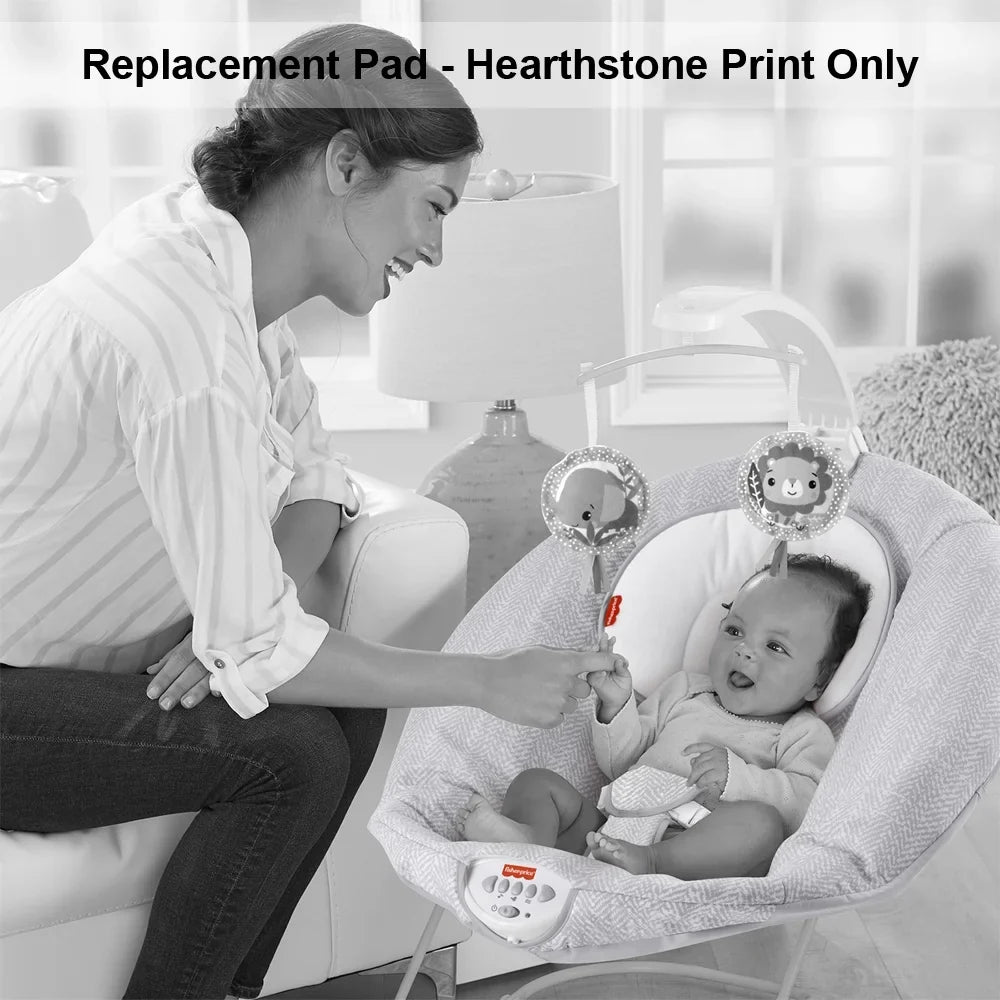 Replacement Part for Fisher-Price See & Soothe Deluxe Bouncer for Babies - HBD24 ~ Replacement protector / Pad / Cushion ~ Hearthstone Print