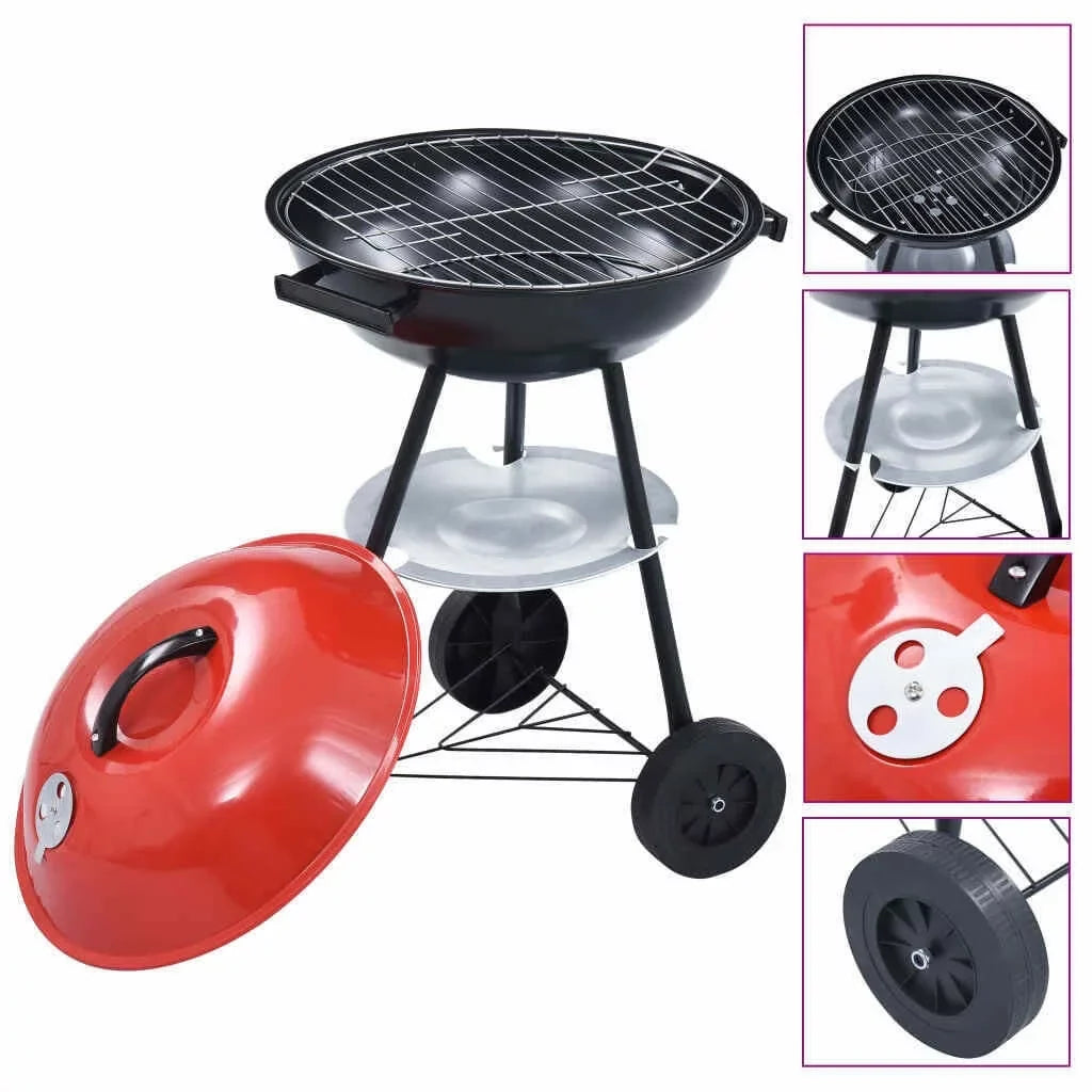 Portable Charcoal BBQ Grill. OnlineGymShop CB21707 29.5 in