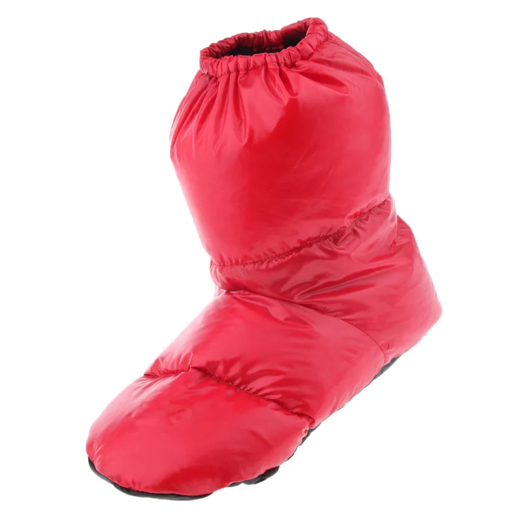 Duck Down Booties Camping Cabin Slippers moisture Warm Long ,