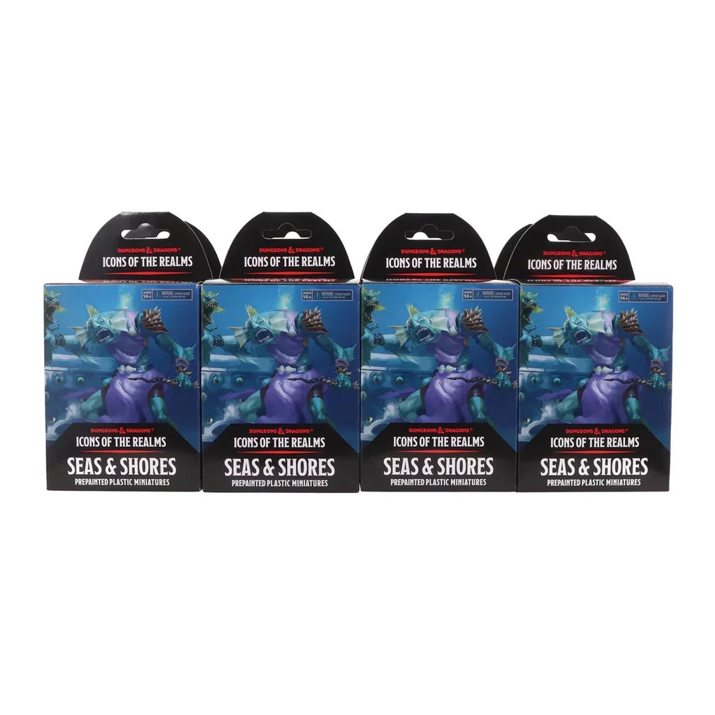 Wizkids  Dungeons & Dragons Icons of the Realms Seas & Shores Set 28 Booster Brick Figurine - Pack of 8
