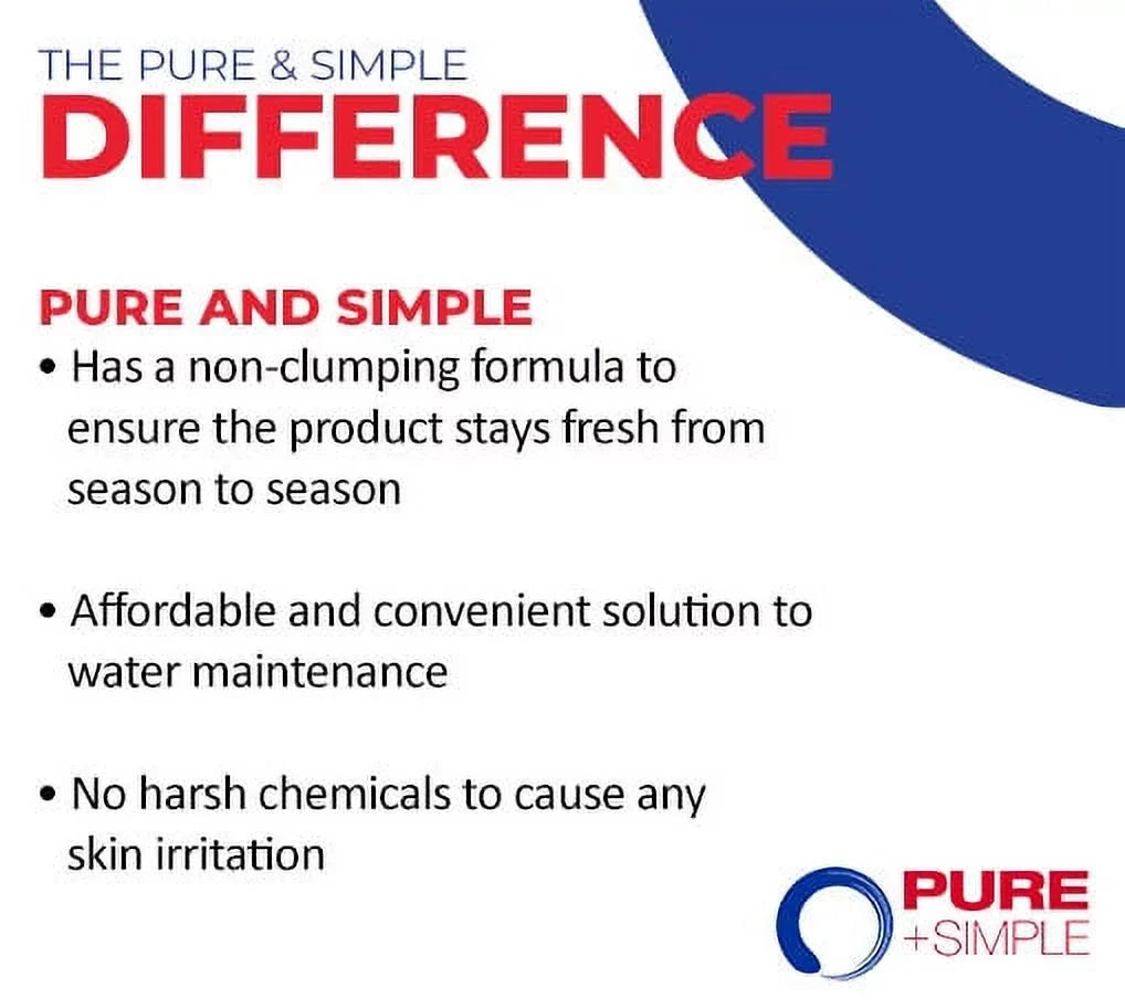 Pure + Simple Weekly moisture Care for Swimming Pools - 10 LB Pail