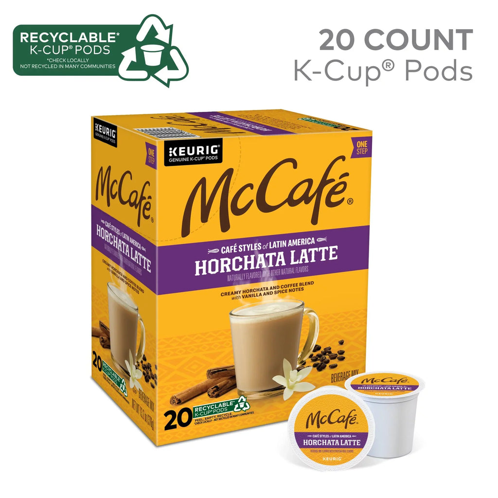 Mccafé Café Styles Of Latin America Horchata Latte, Keurig Single Serve K-Cup Coffee Pods, 20 Count