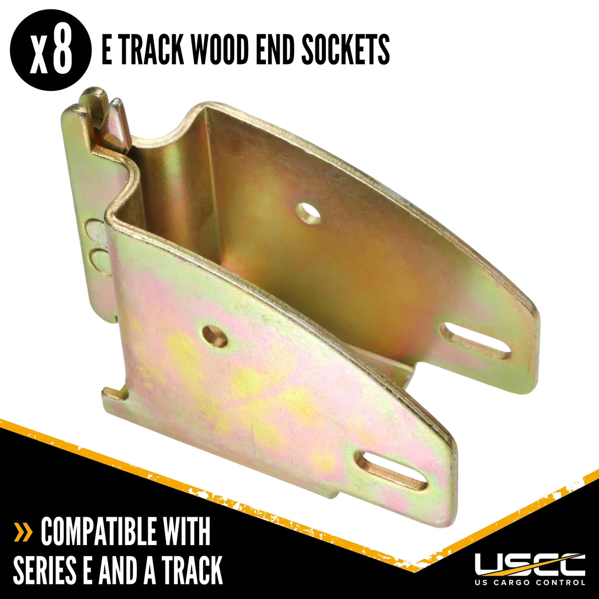 US Cargo Control Enclosed Utility Trailer Shelving Kit, Convenient E Track Kit, Includes E Track Rails and Wood End Sockets, Easily Secure Cargo In Your Utility Trailer