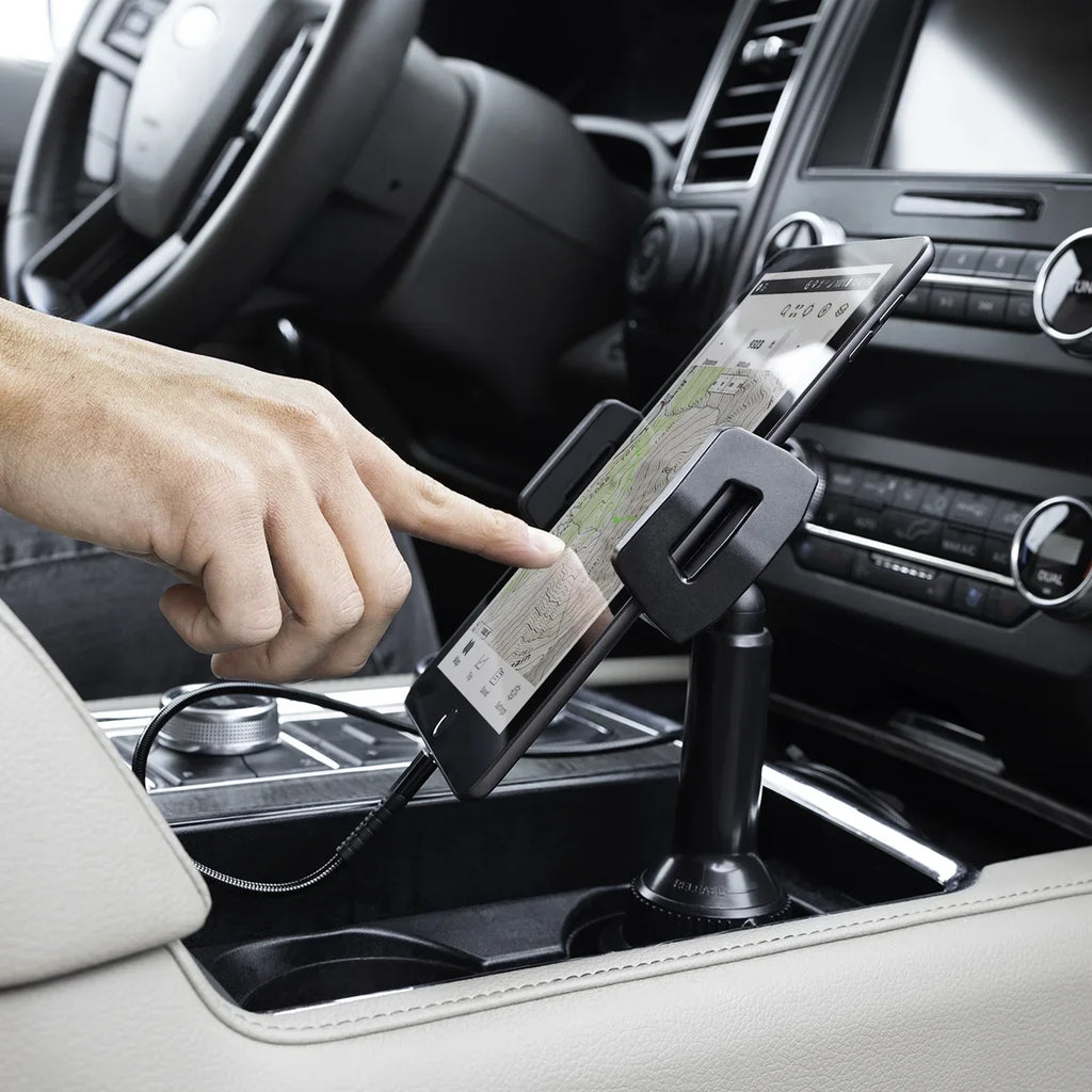 Cummins Tablet Mount CMNCHTBLT - Cupholder Tablet Dock for iPad  Galaxy Tab Amazon Fire and More - Black