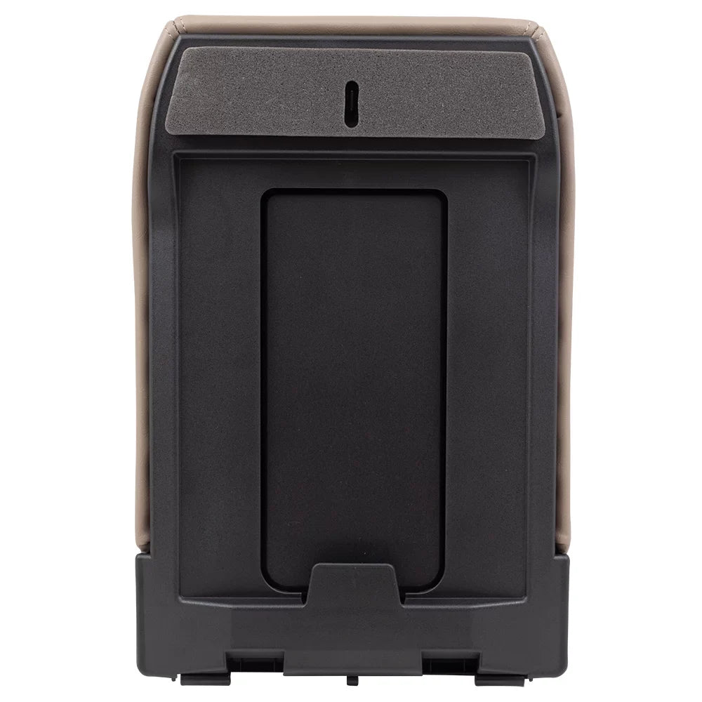 Brock Replacement Tan Center Console Lid Repair Kit appropriate with 2001-2006 Silverado Sierra Pickup Truck Tahoe Yukon & XL 19127366