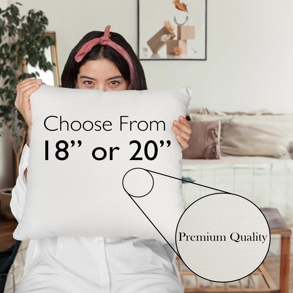 Makeup Artist in Training w/ Fan Brush & Red Lipstick Design - Beauty Themed Merch for Makeup Artist or Cosmetologist, Gift for Makeup Lovers, Pillow shield, White 18X18 IN