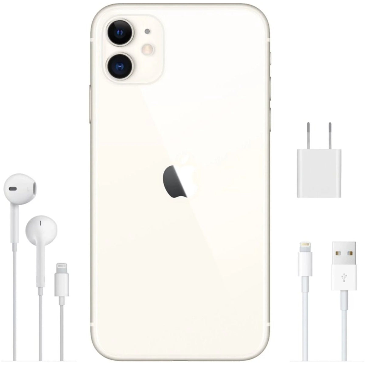 Restored  iPhone 11 128GB Fully Unlocked (Verizon + Sprint + GSM Unlocked) - White (Refurbished)