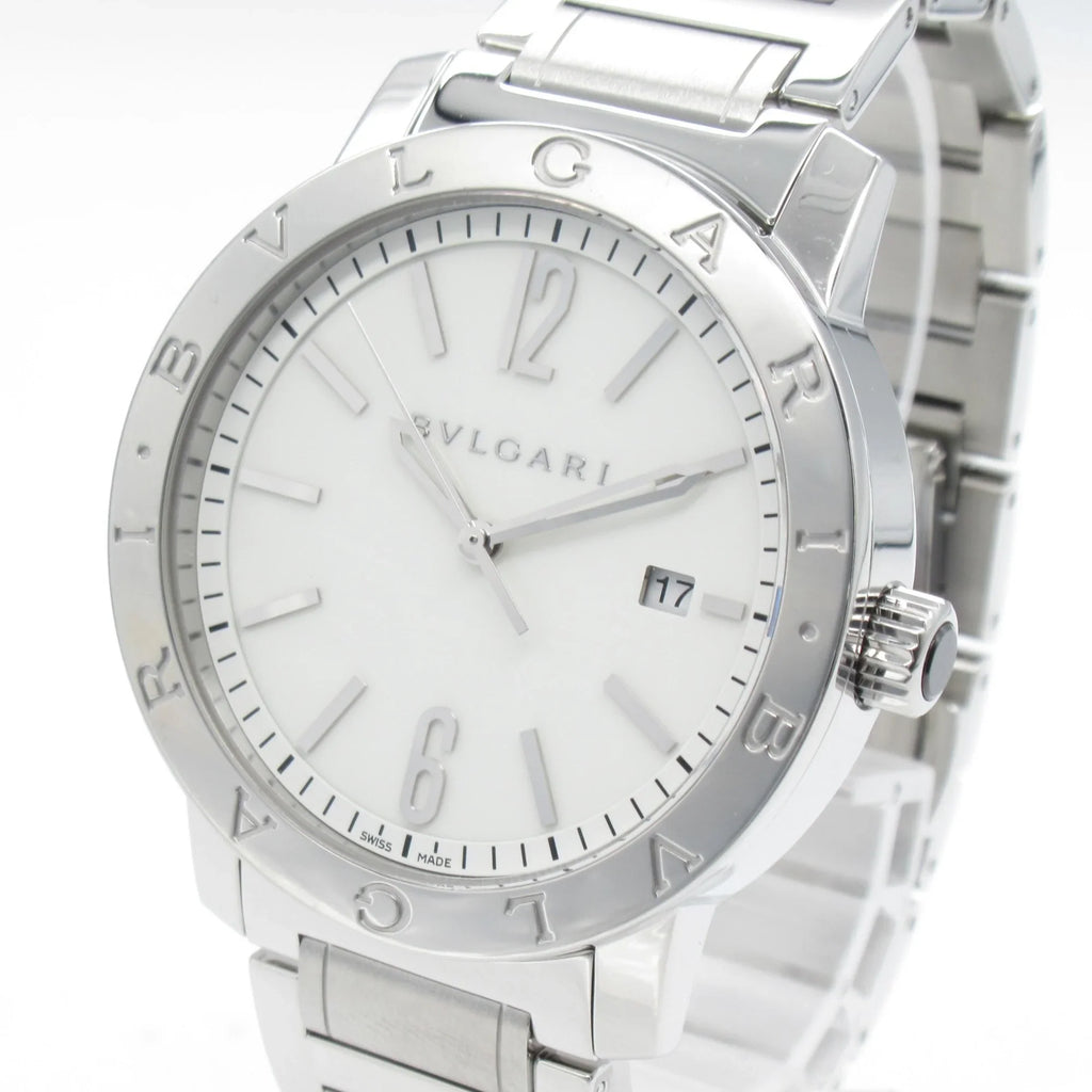 Pre-Owned BVLGARI Bvlgari Bvlgari Wrist Watch Watch Wrist Watch BB41S Mechanical Automatic White  Stainless Steel BB41S (Good)