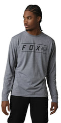 Fox Racing Pinnacle Dri-Release Mens Long Sleeve T-Shirt Heather Graphite