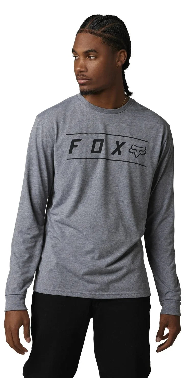 Fox Racing Pinnacle Dri-Release Mens Long Sleeve T-Shirt Heather Graphite